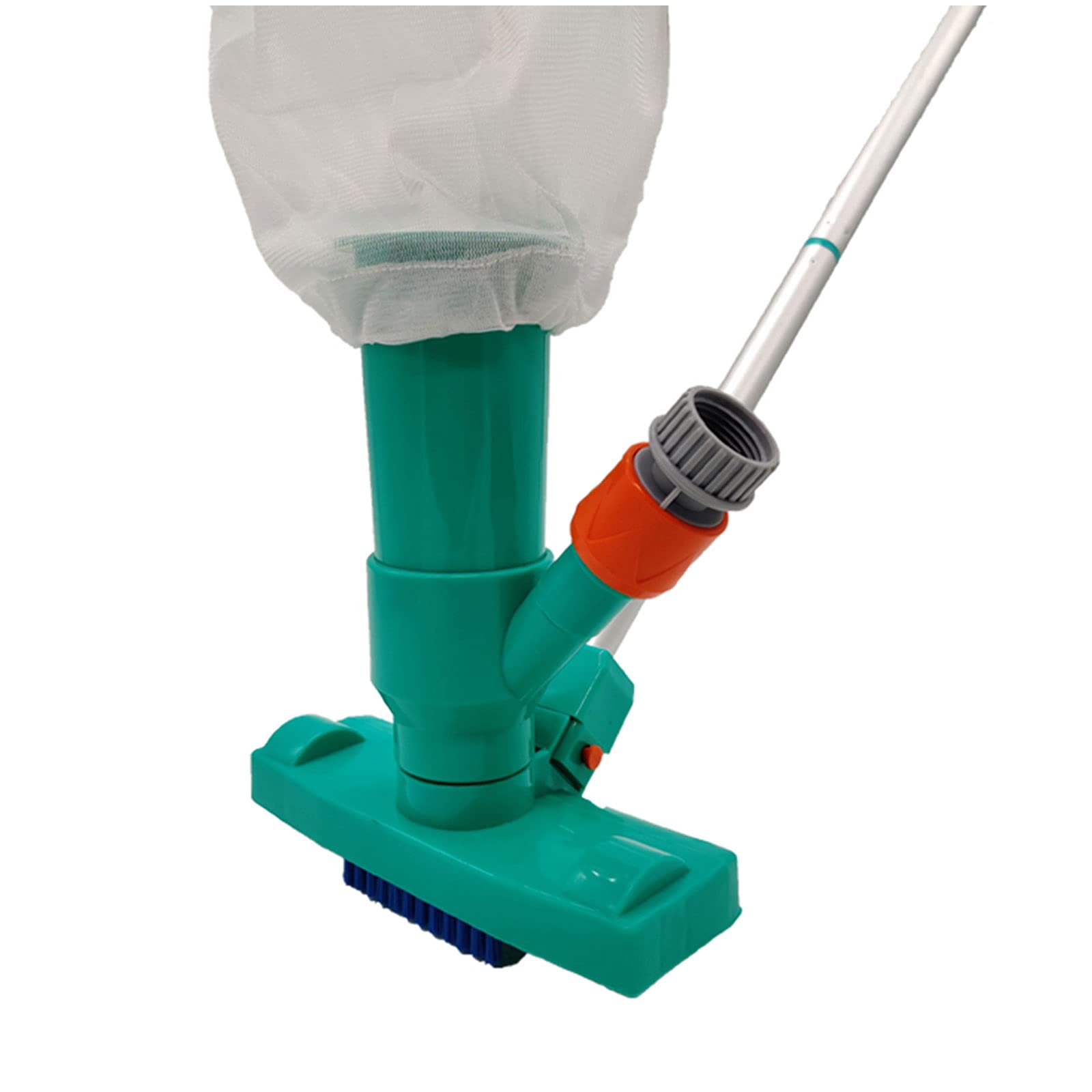 Swimming Pool Vacuum Cleaner Set, Pool Spa Pond Mini Jet Vac Vacuum Cleaner with Brush, Bag, 5 Pole Sections for Above Ground Pool Spas Hot Tub Ponds & Fountains