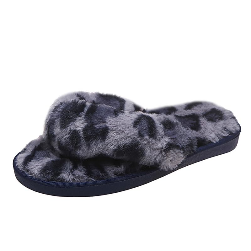 Women's Flip Flop House Slippers Comfort Slip-On Soft Warm Bedroom Spa Indoor Slippers