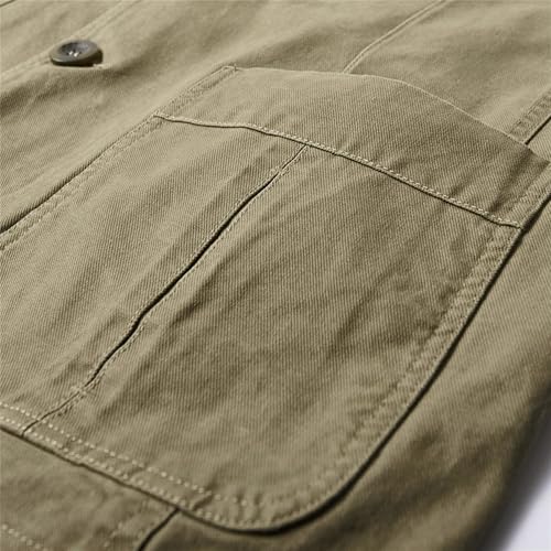 Chaqueta de mezclilla para hombre estilo vintage miniatura 6