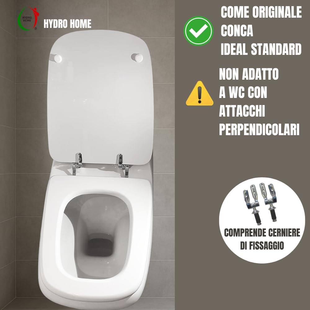 WC-Sitz Ideal Standard Diagonal – Wie Original, Aus Holz Mit Polyester-Beschichtung