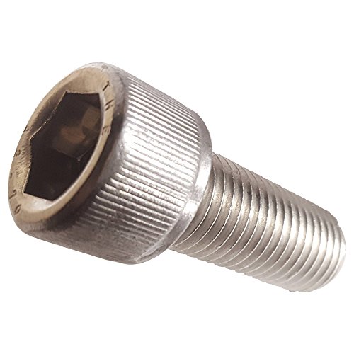 M3-0.50 x 8MM Socket Head Cap Screws, Allen Socket Drive, Din 912, Stainless Steel 304, Full Thread, Bright Finish, Machine Thread, Quantity 100 by Fastenere