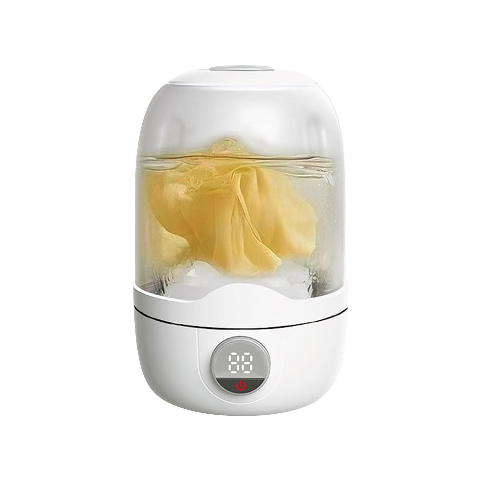 Buxuaaaa 1.1L Washing Machine Portable Rechargeable Small Machine for Underwear Washer Cordless Laundry Underwear Washing Device