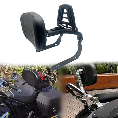 Porte-bagages pliable R18 sissy bar moto pour pilote et passager custom