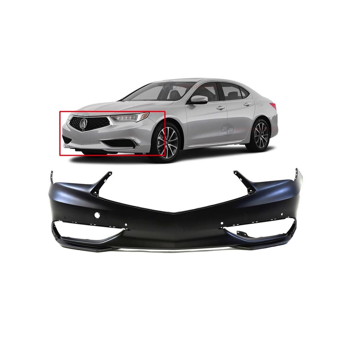 FitParts Compatible with Acura TLX 2018–2020 Front Bumper Cover