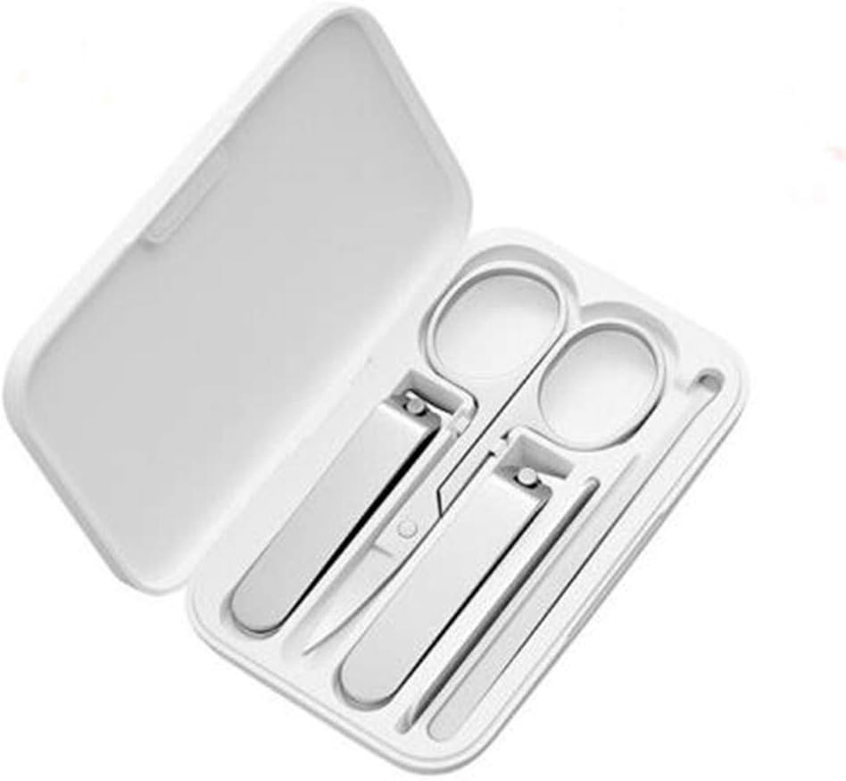 Manicure Set Finger Toe Nail Clippers Set Professional 5 in 1 Stainless Steel Magnetic Pedicure Home Outdoor Adult Tools Pedicure Kit (Colour: Nail Clippers 5 in 1)