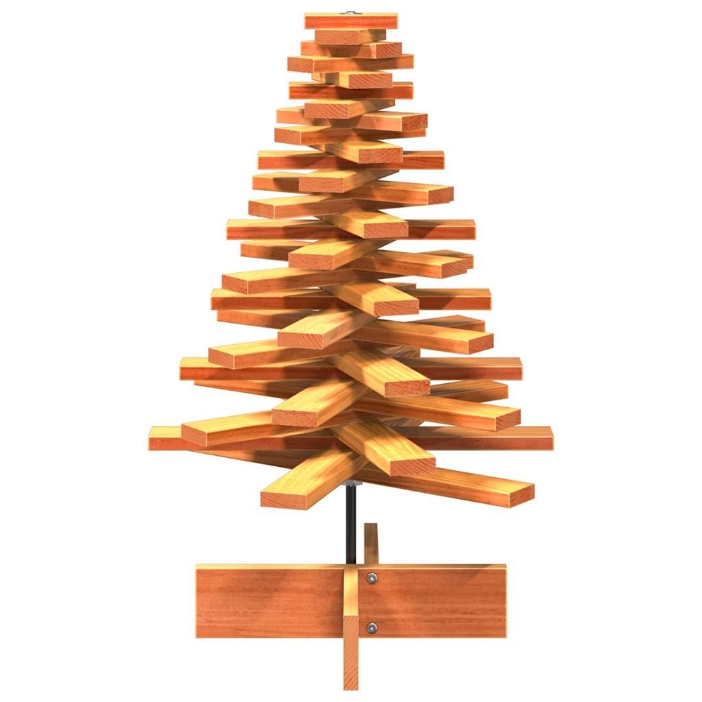 Árbol de Navidad de madera de pino sólido de 31,5 pulgadas, ramas