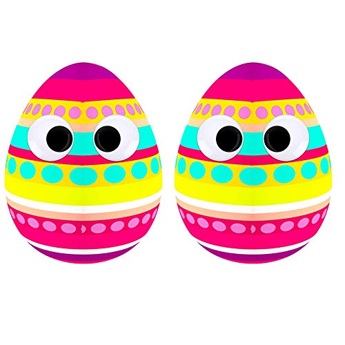 giant wiggle googly eyes with self adhesive large black plastic eyes for crafts 2 inch 3 inch 4 inch set of 8