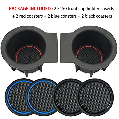 Insertos de portavasos TPE para Ford F150 2004-2008 miniatura 6