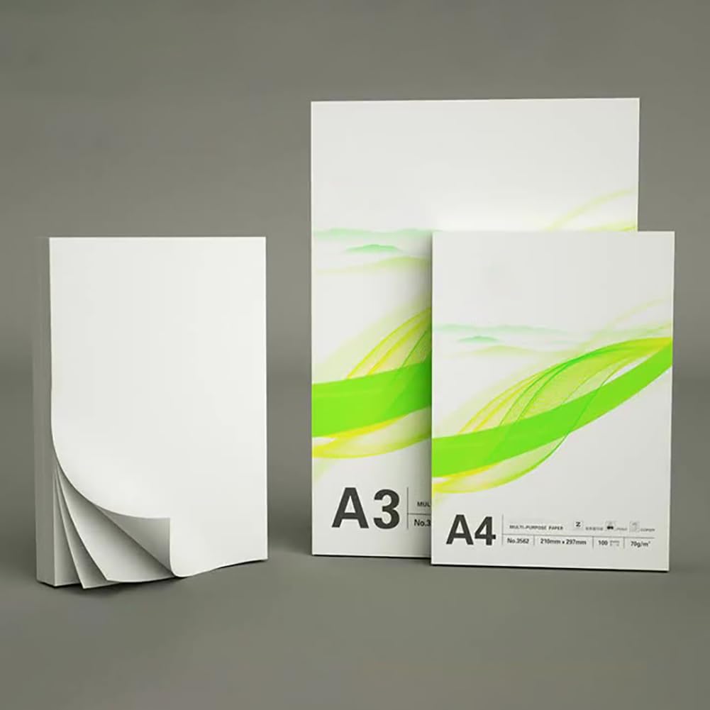 Stampante Paper Copy Office Paper Office Fogli Per Pacchetto Per Confezione, 95 Luminosità Per Stampa Nitida, Laser E Getto,A4-70GSM,4 Pacchetto (100 Fogli/pacchetto)