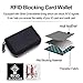 EASTNIGHTS Credit Card Wallet Leather RFID Blocking Credit Card Holder for Men or Women 14 Slots Compact Size (black)