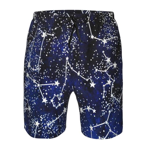 Glow in The Dark Print Men's Shorts Casual Lightweight Yoga Shorts Elastic Waist Drawstring Summer Beach Shorts3