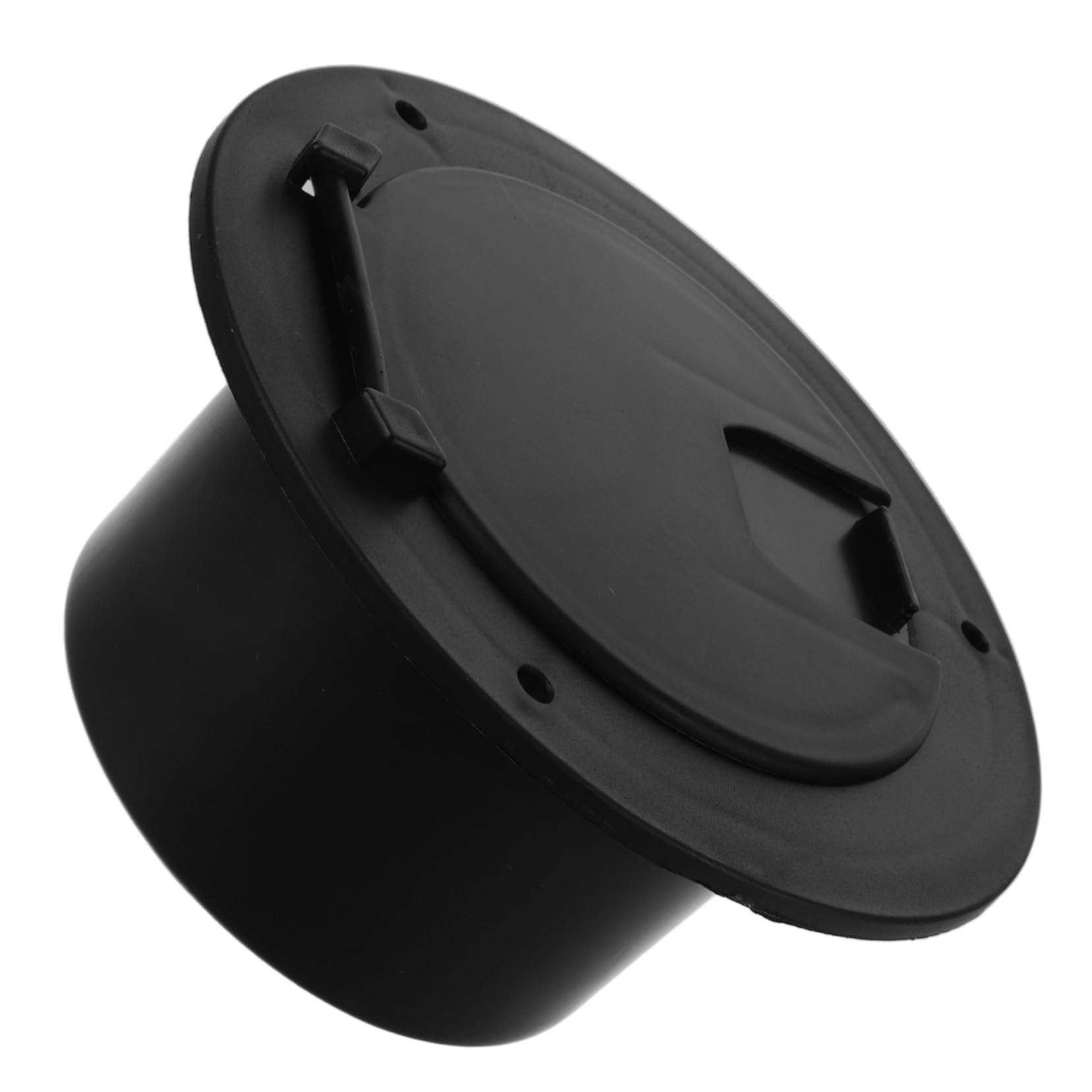 Kabelabdeckung Elegante Stromkabelklappe aus Abs Runde mit Wasserdichtem Schutz und Einfachem Kabeldurchzug in Schwarz für Wohnmobile und Yachten