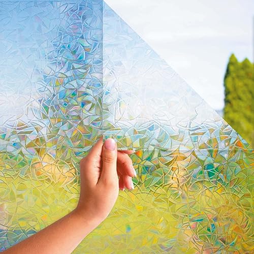 MARAPON® Film Fenêtre Anti Regards Arc-en-Ciel [30x200 cm] avec E-Book et Conseils - Film...