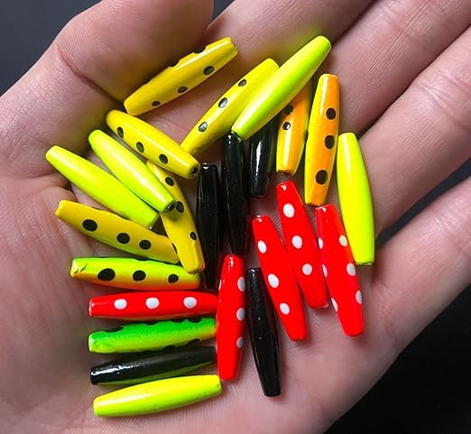 KTGCOZS Pack of 25 Fishing Lure Making Supplies Material Spinner Body Kit Sinker Fishing Weight (3/16oz 25mm 25pcs)