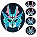 7 Modes Halloween Led Mask, Sound Activated Light Up Face Masks with 9 Flashing Effects for Rave Music Dance Parties