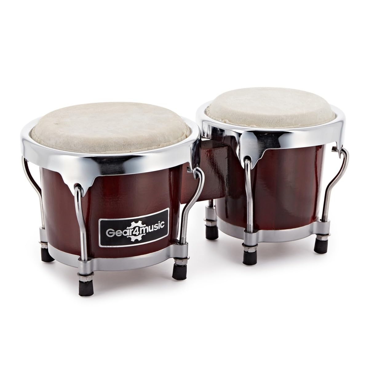 Ensemble de Mini-Bongos par Gear4music, Rouge