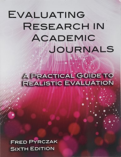 Evaluating Research in Academic Journals 6th Si... 9579757372 Book Cover