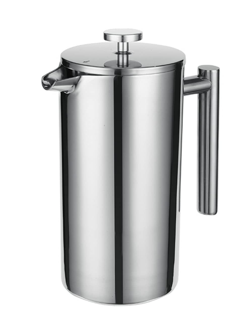 Caffettiera con filtro in acciaio inox, caffettiera, sistema di stampa francese con le doppie pareti sono in acciaio inossidabile 18/10, 1000ml