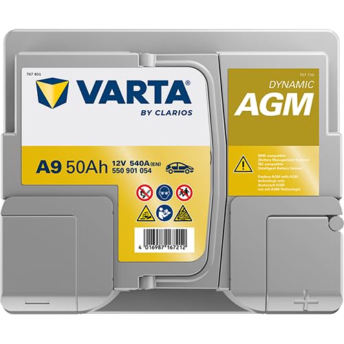 Amazon | ドイツ製 VARTA バッテリー 550-901-054 A9 AGM 50Ah バルタ