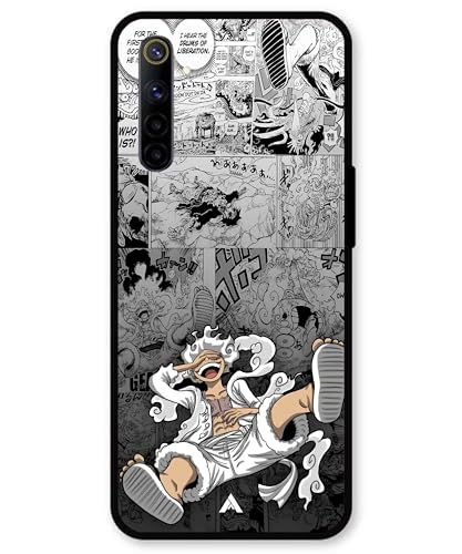 Image of Premium Anime 2 Case for Realme 6 (Glossy Finish) Soft-Touch Metal TPU Back Cover, Shockproof, Designer, Aesthetic Mobile Phone Case