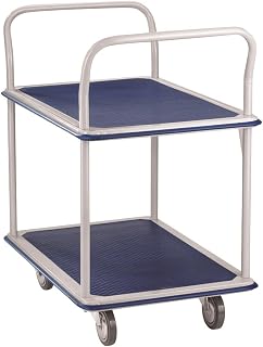 Wonday Manutention Trolley 250 kg Tragkraft 725 x 465 mm, Hellgrau/Blau