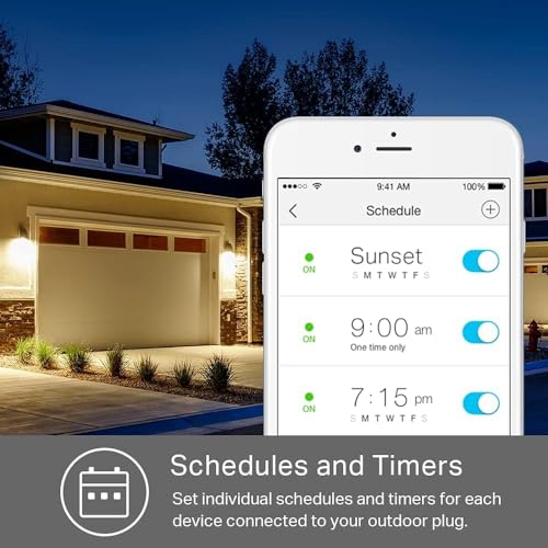 image for Kasa Smart Outdoor Smart Plug KP400, Smart Home Wi-Fi Outlet with 2 So