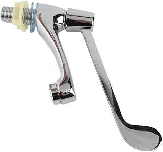 Aramox Grifo de Lavabo con Largo G1/2 Pulgadas, Grifo de Agua Fría Individual con Material de Cobre, para Laboratorio Hospitalario