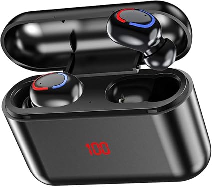 Amazon Co Jp Bluetooth イヤホン Bluetooth5 0 Ledディスプレイ ワイヤレス イヤホン Hi Fi 日本語音声 20mah充電式収納ケース付き ノイズキャンセリング ブルートゥース イヤホン Bluetooth 5 0 ヘッドセット 自動ペアリング 防水 左右分離型 マイク内蔵 日本語取扱