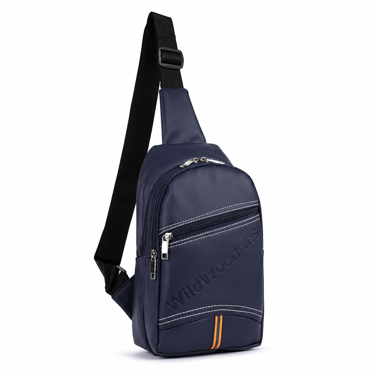 Men’s Body Bag Sling | Crossbody Chest Bag for Travel, Biking & Daily Use | Anti-Theft Sling Backpack – Navy Blue-image-30
