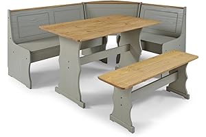 American Furniture Classics Solid Pine Corner Kitchen Table