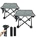 2pack Sedia Pieghevole Sgabello da campeggio Sgabello pieghevole portatile Sedia portatile Mini sgabello pieghevole Sgabello da pesca per adulti Escursionismo Pesca ​Giardinaggio e spiaggia