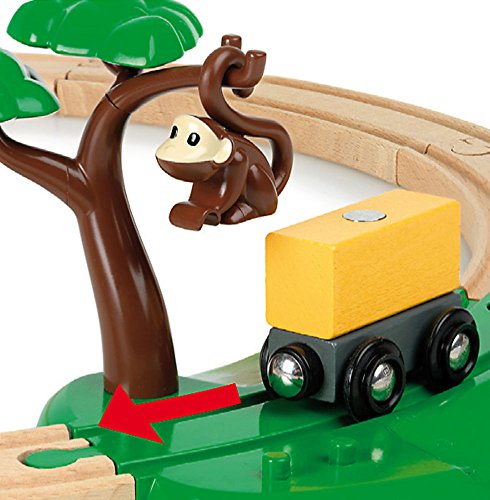 Brio World - 33720 Safari Railway Set | 17 Piece Train Toy With Accessories And Wooden Tracks For Kids Ages 3 And Up #TOP2