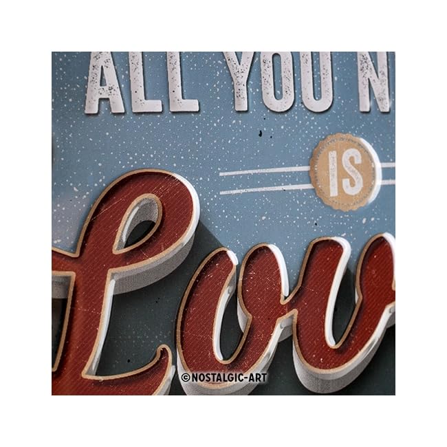 Nostalgic-Art Retro metalen bord, 20 x 30 cm, pootenbord – Geluk aanraken – cadeau-idee voor hondenbezitters, van metaal, vintage design met spreuk