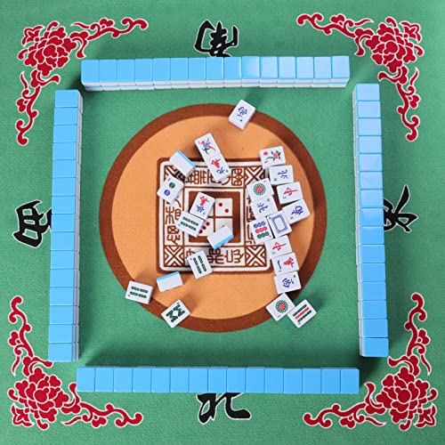 Chinese Mahjong Set con 144 fichas y 6 dados miniatura 5