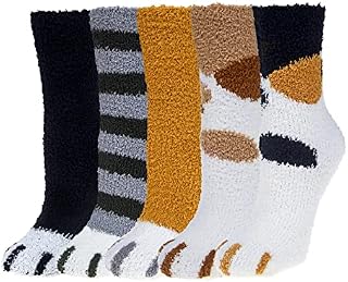 Justay Fluffy Socks Womens Cozy Thermal Socks Girls Soft Fuzzy Socks Winter Warm Socks Home Socks Animal Bed Socks Chiristmas Socks