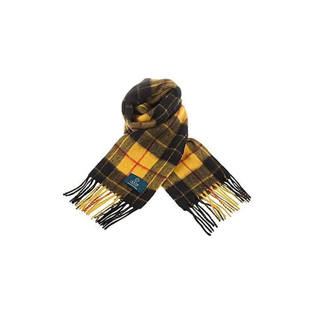 Clans of Scotland - 100% Pure Lambswool Scottish Clan Tartan Scarf- 100% Wool - Pure Wool Tartan Scarf - In Various Tartans - Perfect for Men and Women - 12x60 Inches
