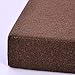 EN AyuL Coussin rehausseur de fauteuil, épais 10 cm, carré, confortable, élastique, en mousse extra épaisse pour l'intérieur, l'extérieur, la voiture, le bureau (45 x 45 x 10 cm, marron)