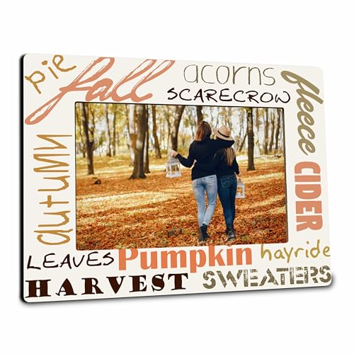 Ebned 4' x 6'Autumn wooden photo frame - Autumn...