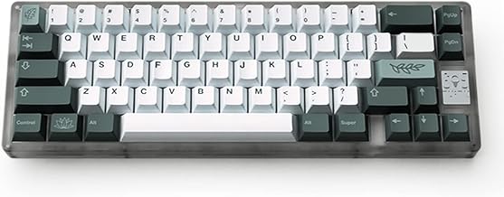 133 Keys Dye Sub PBT Keycaps Cherry Profile Green Botanical Keycaps Set Fit for 60% 65% 75% 95% Mechanical Keyboard Cherry Mx Switches