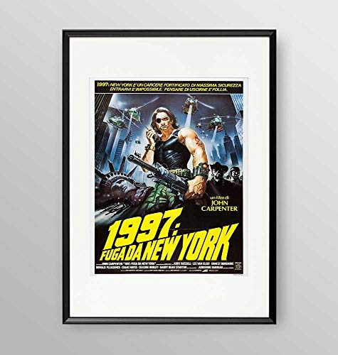 Poster incorniciato - film 1997 Fuga da New York- Artyexpress Made in Italy