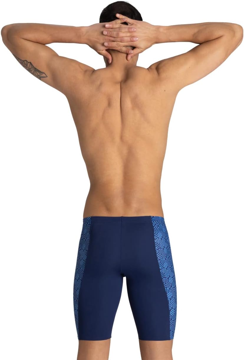 ARENA Men's Competitive Swim Training Bathing Suit for Men Chlorine Resistant UV Protection Low Drag Athletic Jammers
