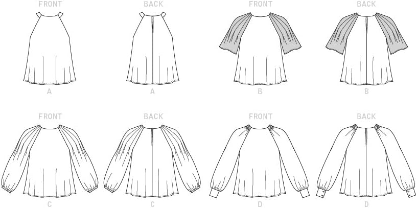 Miniatura 8 de McCall Pattern - Camiseta sin mangas y blusa holgada para mujer, tallas 14-22, patrón de costura