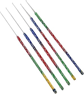 Embroidery Point Combo for Craft and Aari Work, Aari Thread Work Needles (Pack of 5)- Multi Color