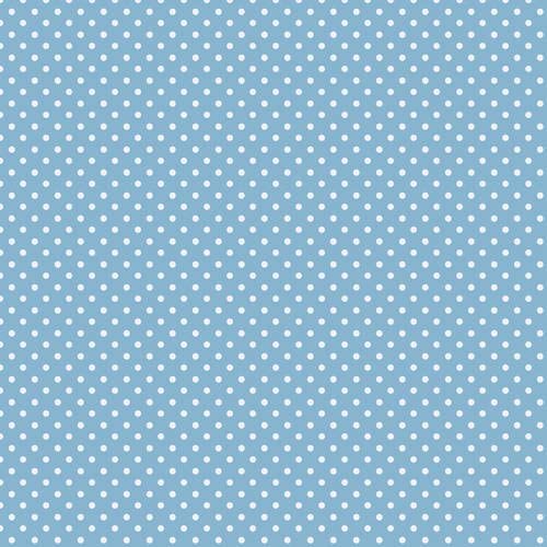 Stitch & SparkleCotton 44" Medium Dots Aqua Color Sewing Fabric by The Yard