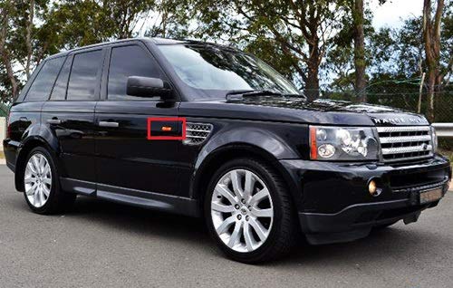RZG Lot de 2 clignotants latéraux à LED ambrés Voyant latéral Voiture lumière latérale Compatible avec LR Freelander 2 Discovery Series 3 4 RR Sport Noir