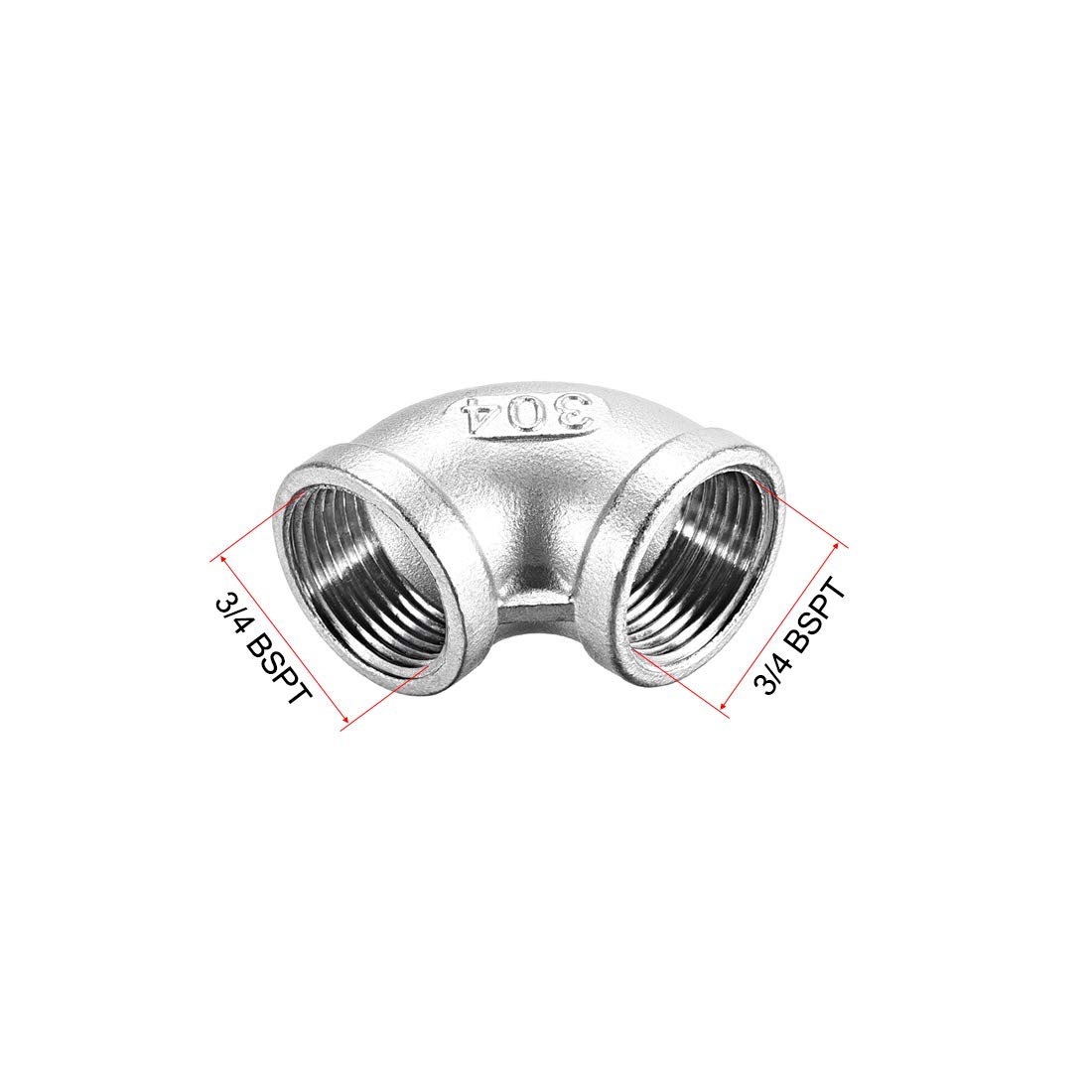 RACCORDO ATUSA 90 GOMITO MF 1/2 ACCIAIO INOX AISI 316