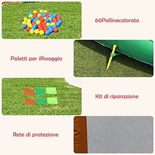 DREMADE Castello Gonfiabile con Piscina con