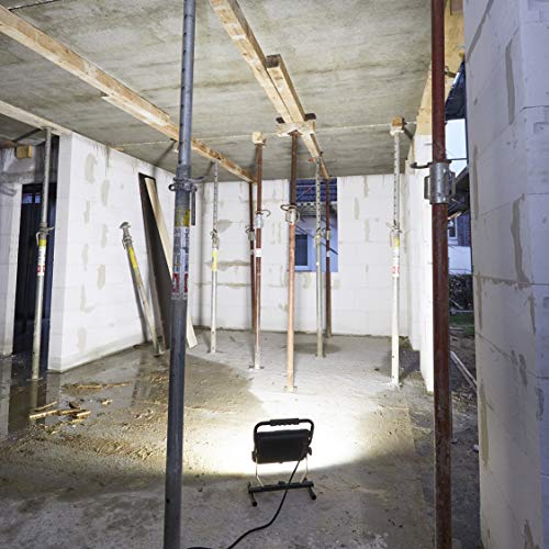 Northpoint LED Blackline Baustrahler Arbeitsstrahler Fluter 150W Leistung 12000 Lumen Lichtstrom stabiles Standgestell AN/AUS Schalter und 3m Zuleitung