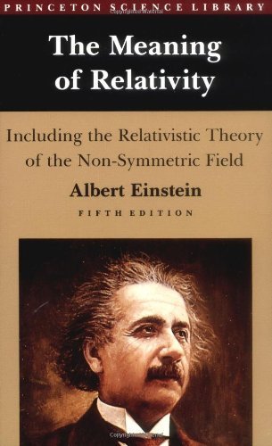 The Meaning of Relativity by Albert Einstein (1... B01FIXOIME Book Cover