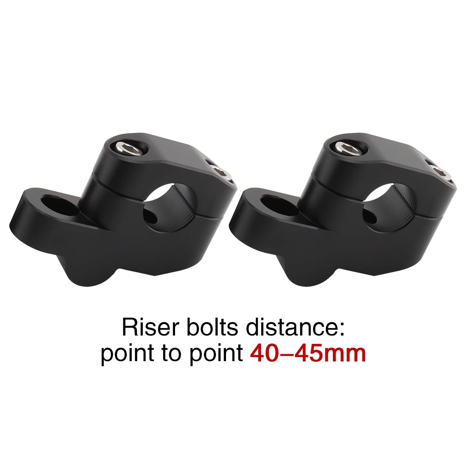 Risers De Guidon 22mm 25mm 28mm, Extension Arrière Déplacée pour Ducati Dirtbikes ATV